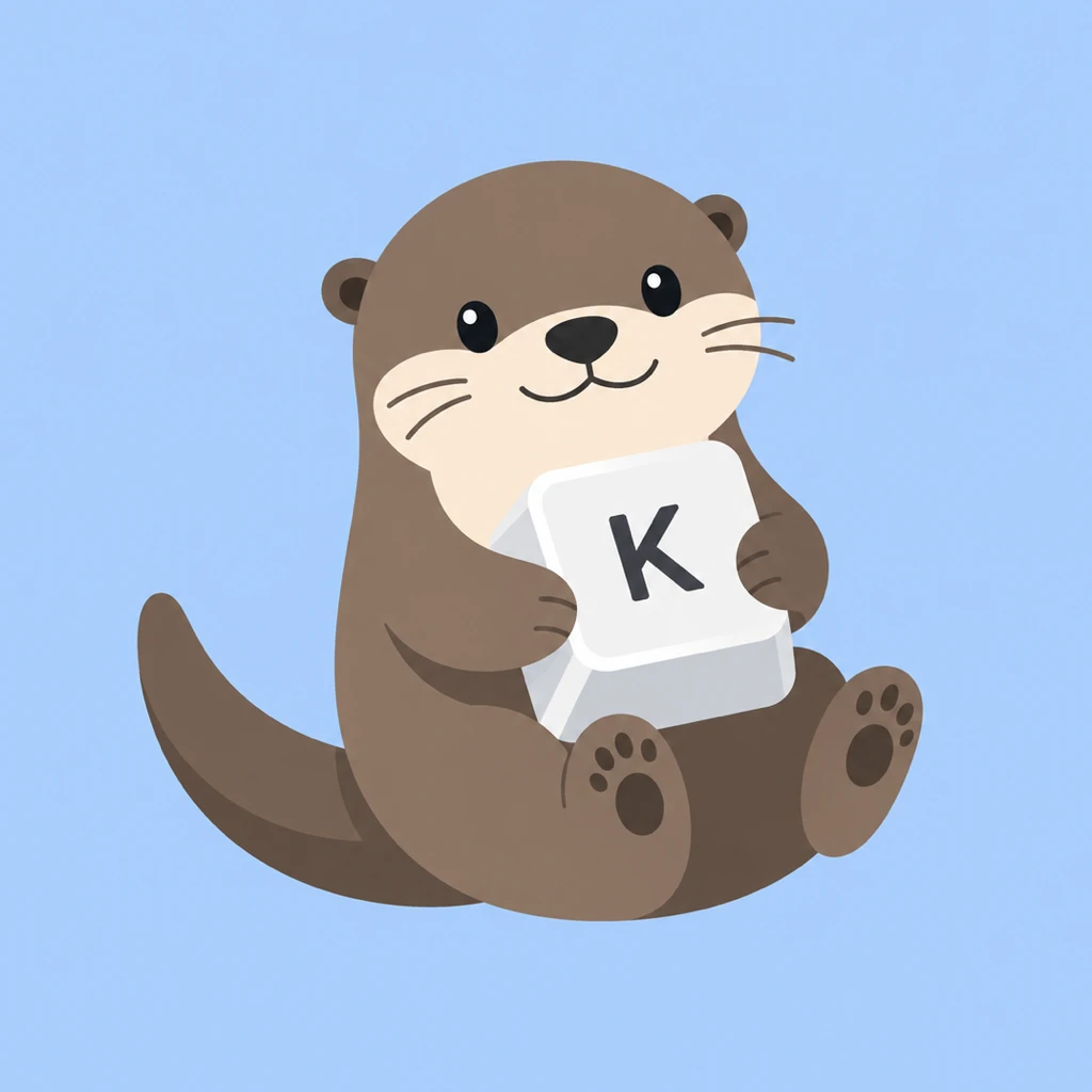 OtterBoard: 中英混打「滑動」鍵盤 App 圖示